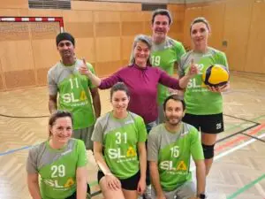 Teamfoto des UVC Dross 1 beim Mixed Liga Turnier in Irnfritz