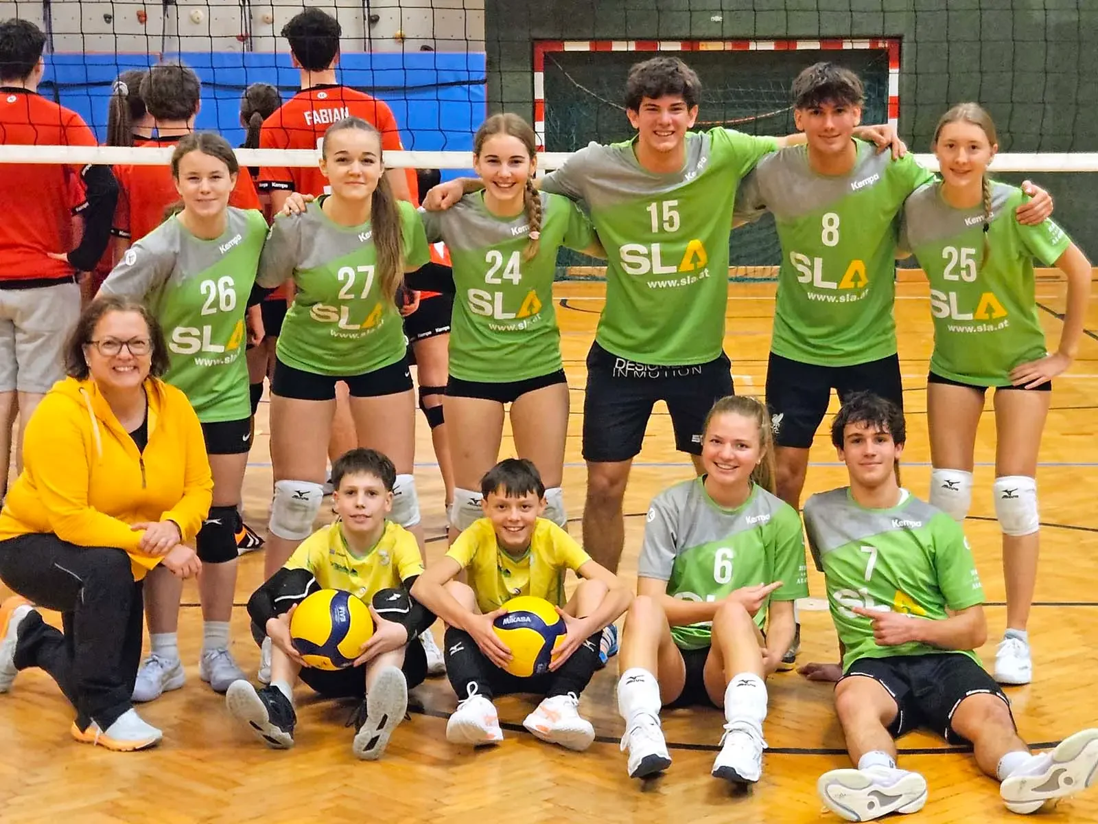 Gruppenfoto UVC Dross 2 nach erstem Punktegewinn