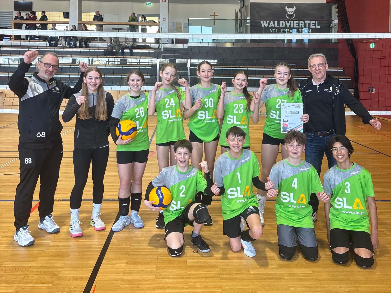 Drosser U16- Burschen und Mädchen beim Kleinfeldturnier in Zwettl