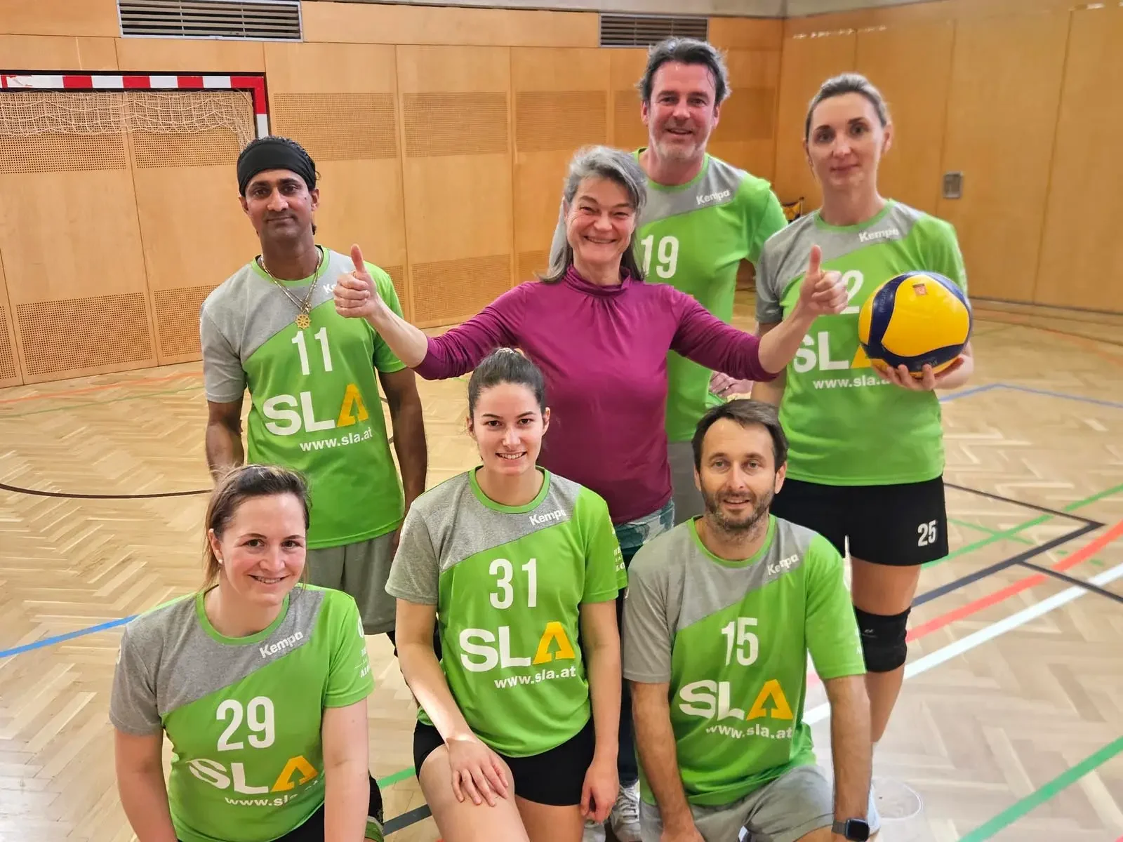 Teamfoto des UVC Dross 1 beim Mixed Liga Turnier in Irnfritz